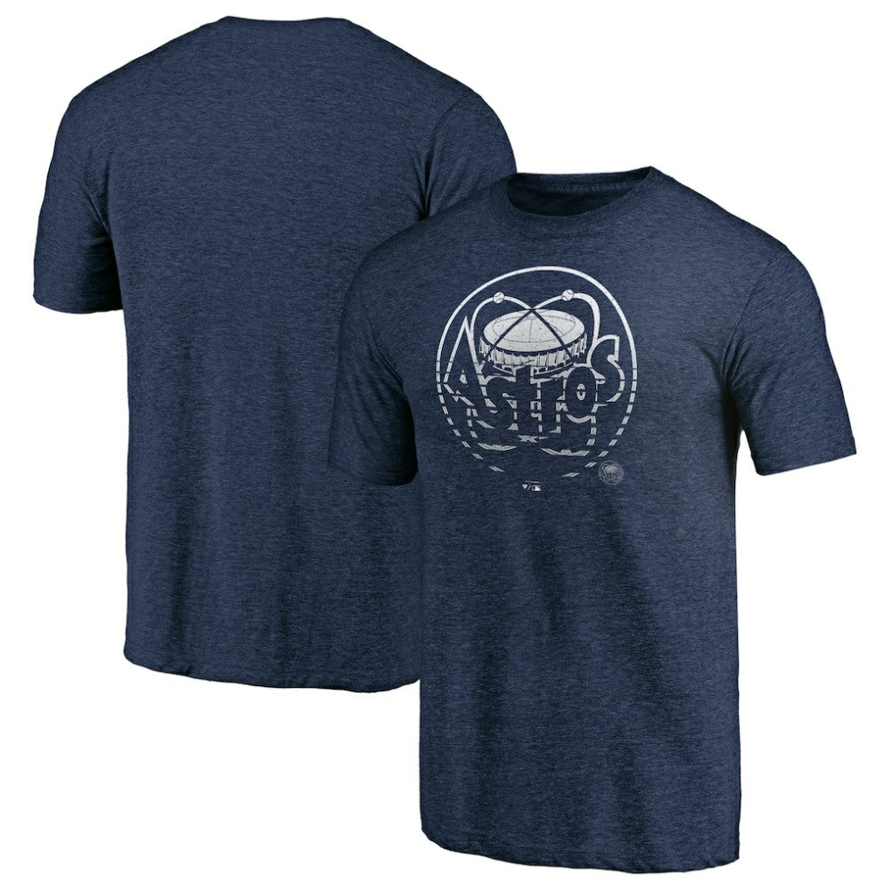 Houston Astros Cooperstown Collection Logo Tri-Blend T-Shirt - Heather Navy - MLB on Sale