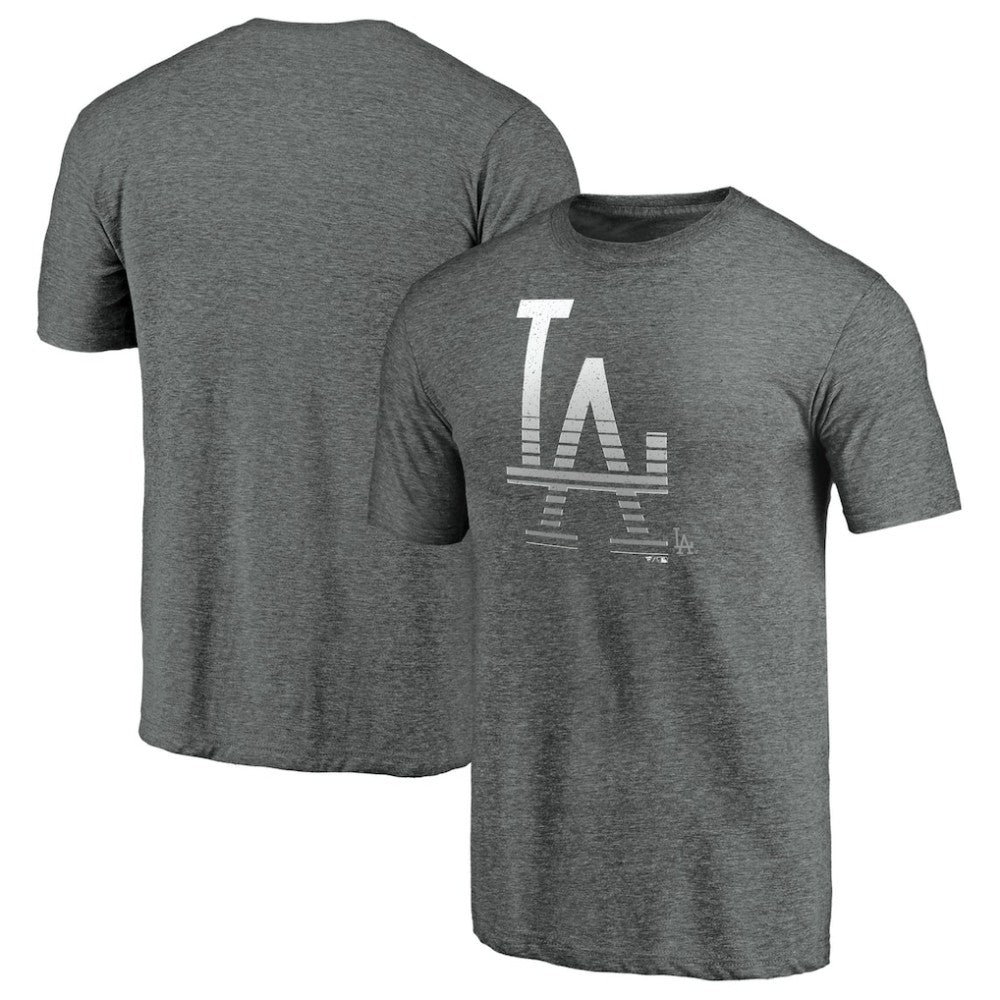 Los Angeles Dodgers Cooperstown Collection Logo Tri-Blend T-Shirt - Heather Gray - MLB on Sale
