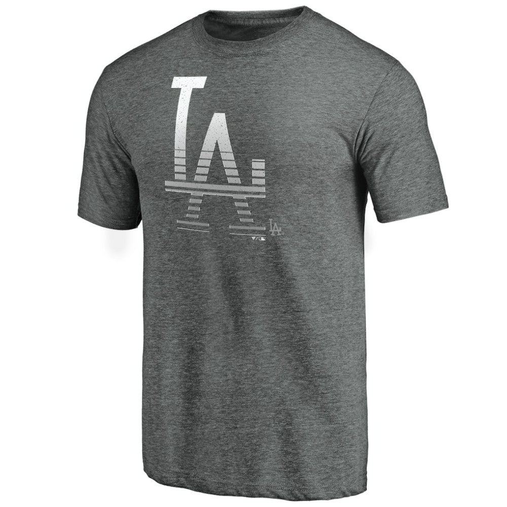 Los Angeles Dodgers Cooperstown Collection Logo Tri-Blend T-Shirt - Heather Gray - MLB on Sale