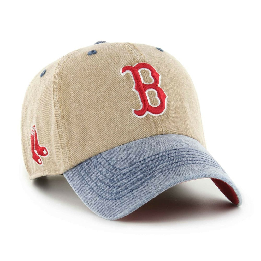 Boston Red Sox '47 Eldin Two-Tone Adjustable Hat - Khaki - 47 brand on Sale