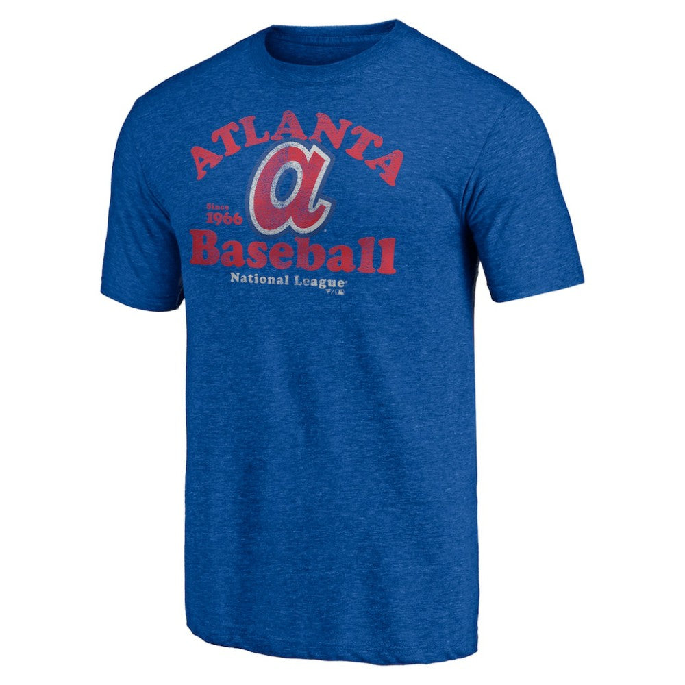 Atlanta Braves Cooperstown Collection Our Game Tri-Blend T-Shirt - Heather Royal - MLB Online