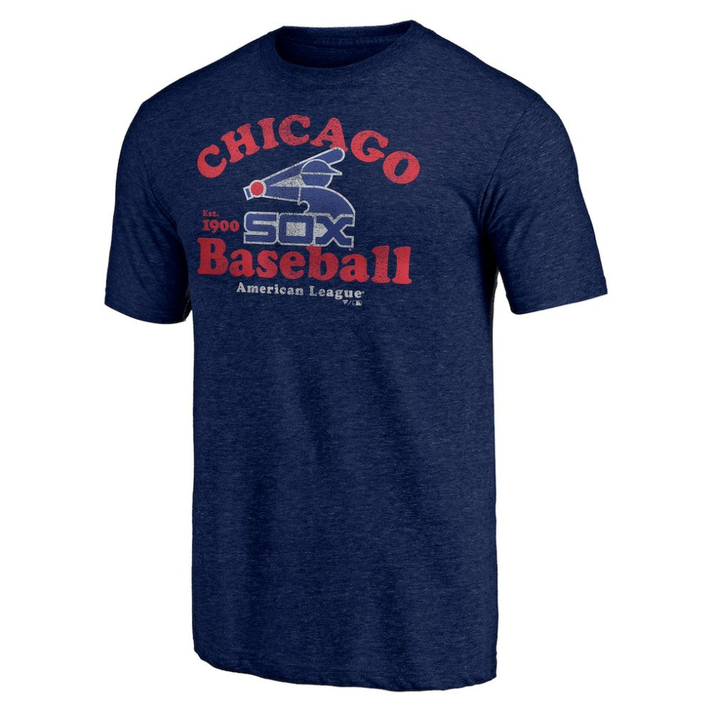Chicago White Sox Cooperstown Collection Our Game Tri-Blend T-Shirt - Heather Navy - MLB Sale