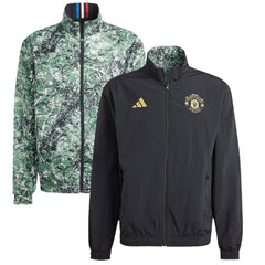 Manchester United x Stone Roses Originals 2023/24 Reversible Anthem Full-Zip Jacket Black - Adidas