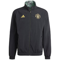 Manchester United x Stone Roses Originals 2023/24 Reversible Anthem Full-Zip Jacket Black - Adidas