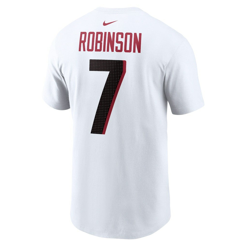 Nike Bijan Robinson Atlanta Falcons Player Name & Number T-Shirt White