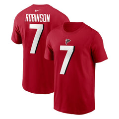 Nike Bijan Robinson Atlanta Falcons Player Name & Number T-Shirt Red