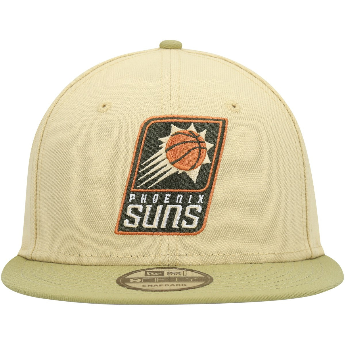 Phoenix Suns Green Collection Repreve 9FIFTY Snapback Hat Khaki/Tan | New Era