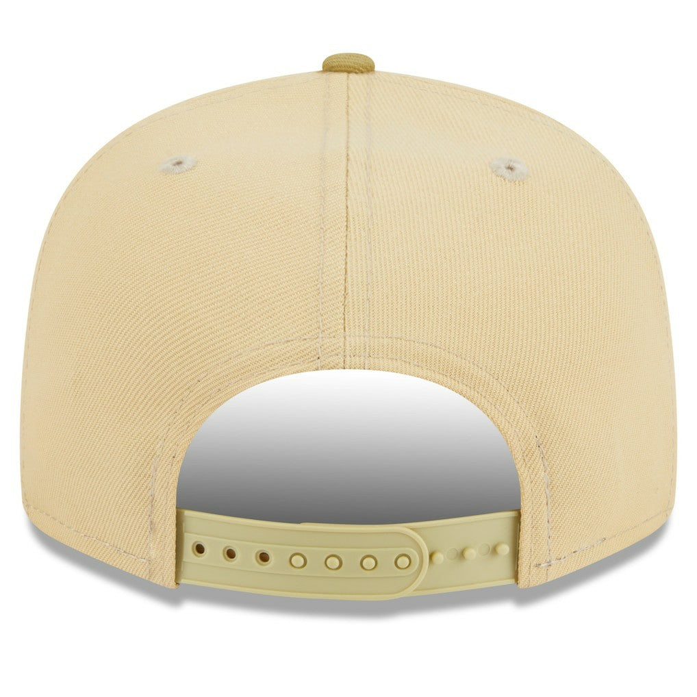 Philadelphia 76ers Green Collection Repreve 9FIFTY Snapback Hat Khaki/Tan | New Era for sale