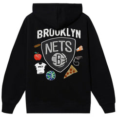 Brooklyn Nets NBA x MARKET Unisex Claymation Pullover Hoodie Black