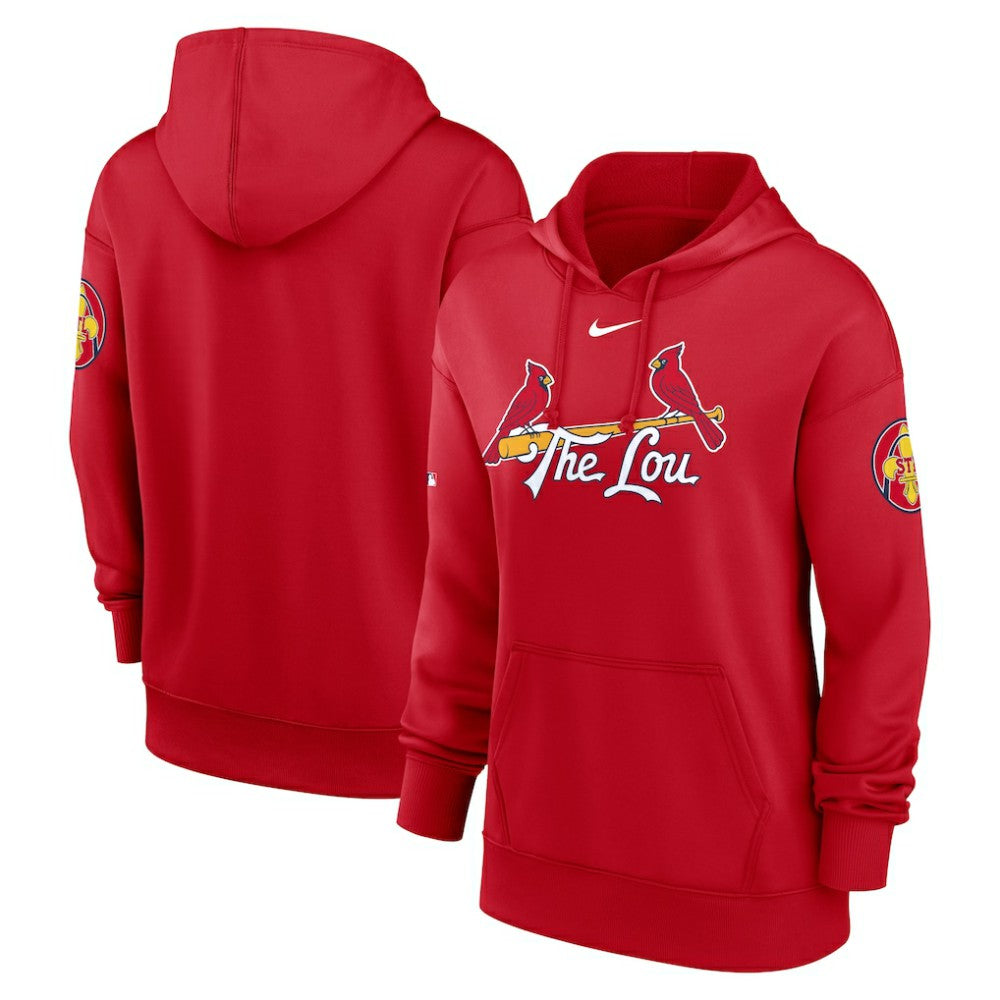 St. Louis Cardinals Nike Women's 2024 City Connect Authentic Collection Practice Performance Pullover Hoodie - Red - Nike Discount