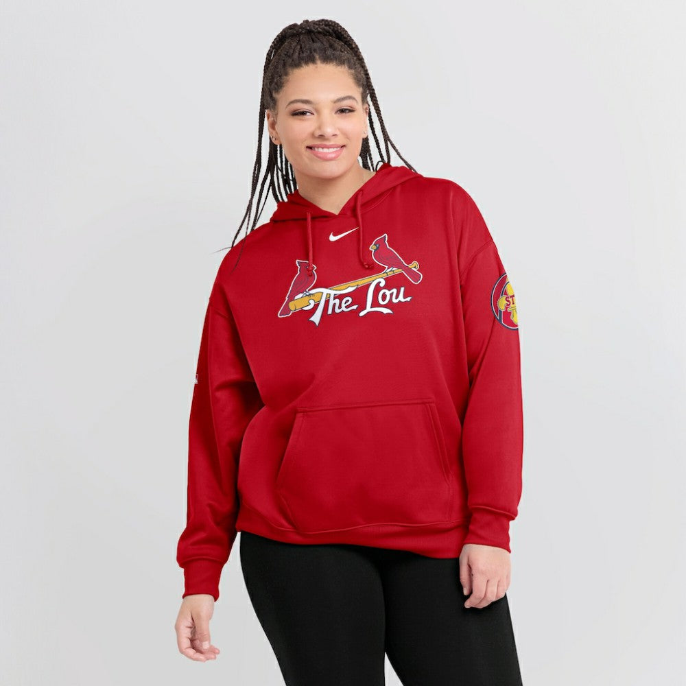St. Louis Cardinals Nike Women's 2024 City Connect Authentic Collection Practice Performance Pullover Hoodie - Red - Nike Discount