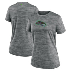 Tampa Bay Rays Nike Women's 2024 City Connect Authentic Collection Velocity Performance T-Shirt - Charcoal - Nike Sale