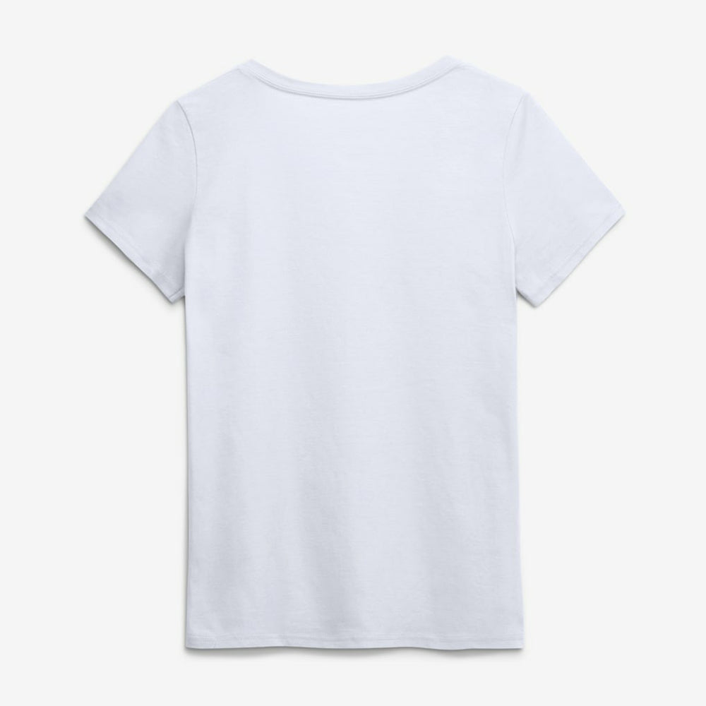 Tampa Bay Buccaneers Logo Athletic Women's Primary Logo V-Neck T-Shirt White