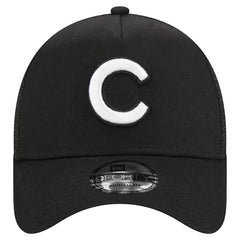 Chicago Cubs New Era A-Frame 9FORTY Trucker Adjustable Hat - Black - New Era Online