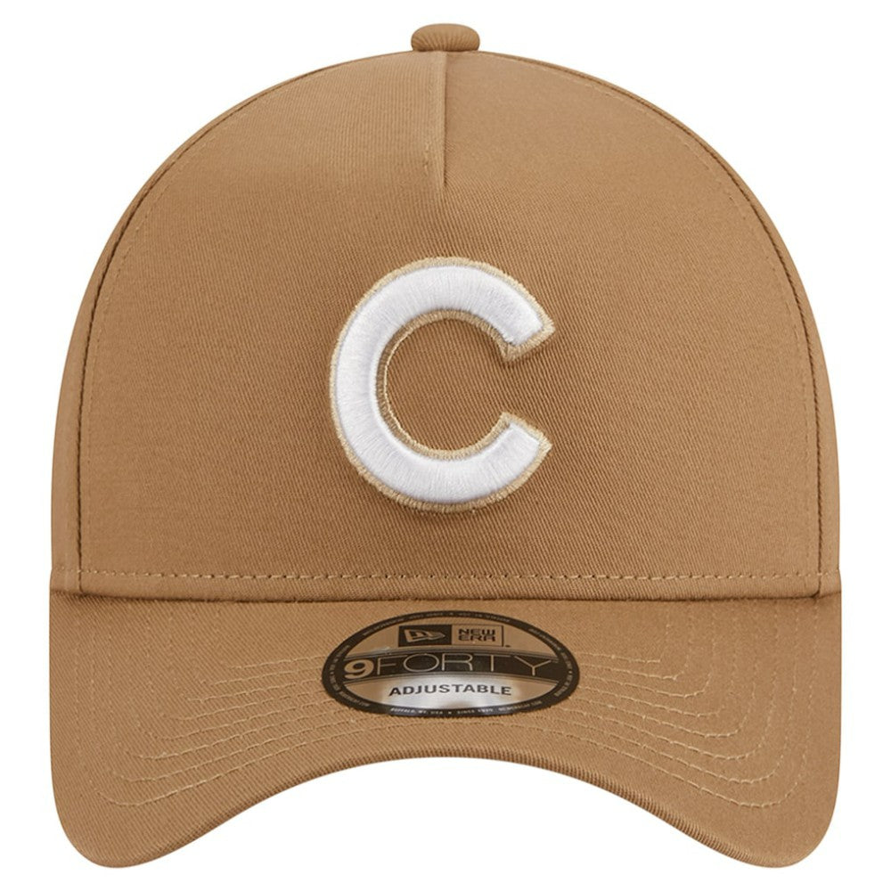 Chicago Cubs New Era A-Frame 9FORTY Adjustable Hat - Khaki - New Era on Sale