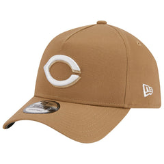 Cincinnati Reds New Era A-Frame 9FORTY Adjustable Hat - Khaki - New Era Online