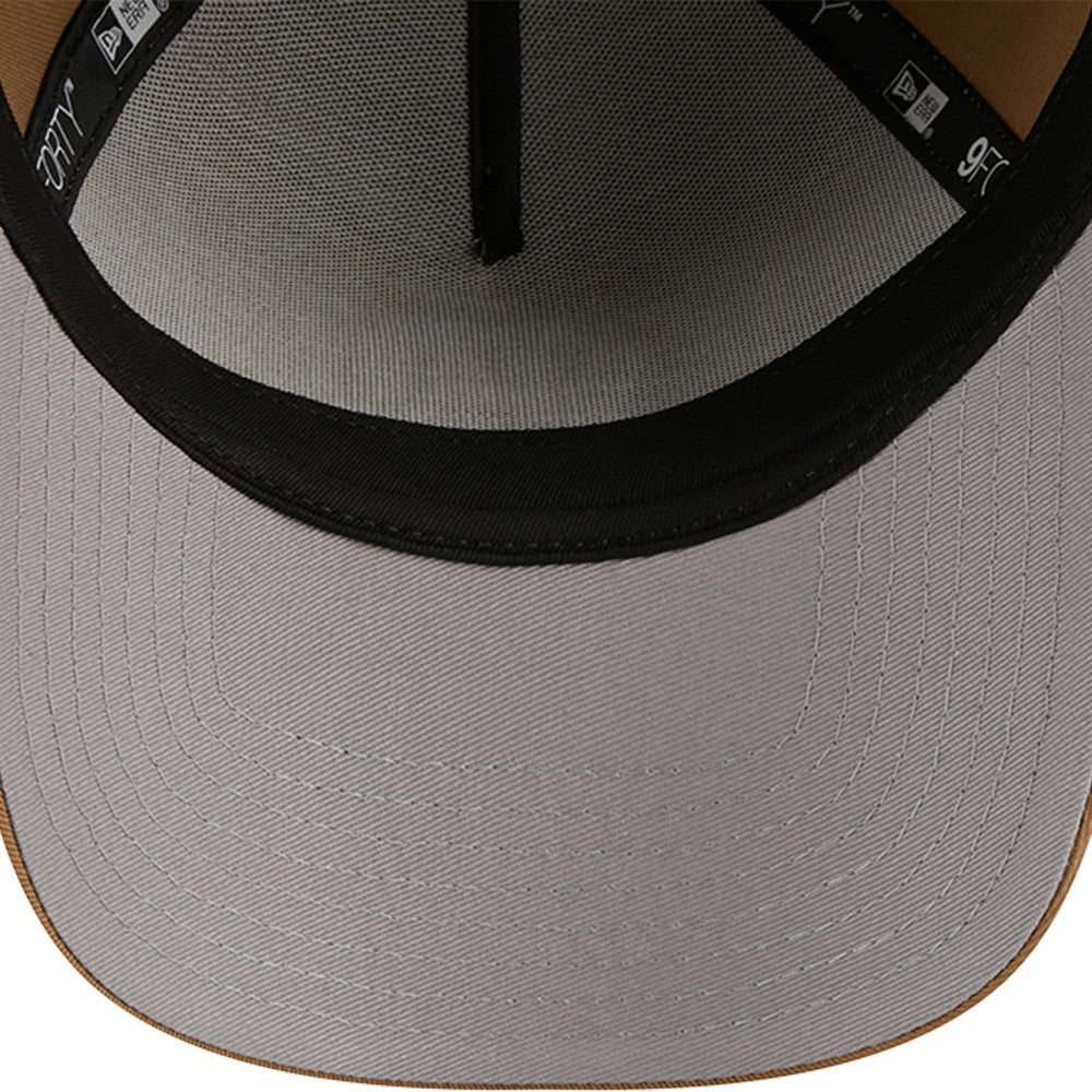 Milwaukee Brewers New Era A-Frame 9FORTY Adjustable Hat - Khaki - New Era on Sale