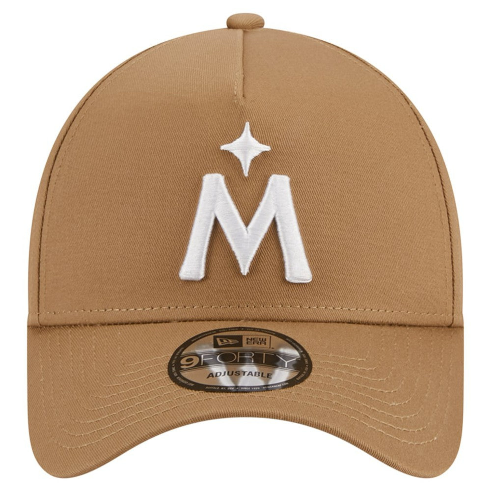 Minnesota Twins New Era A-Frame 9FORTY Adjustable Hat - Khaki - New Era Sale