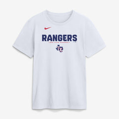 Texas Rangers Nike Bold Team Name T-Shirt - White - Nike on Sale