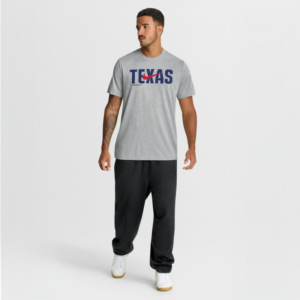 Texas Rangers Nike Swoosh Legend Dri-FIT T-Shirt - Heather Gray - Nike Discount