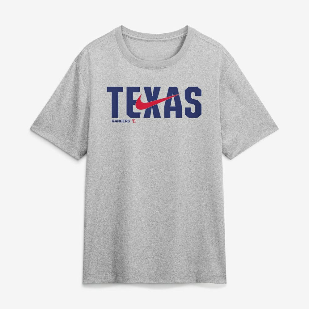 Texas Rangers Nike Swoosh Legend Dri-FIT T-Shirt - Heather Gray - Nike Discount
