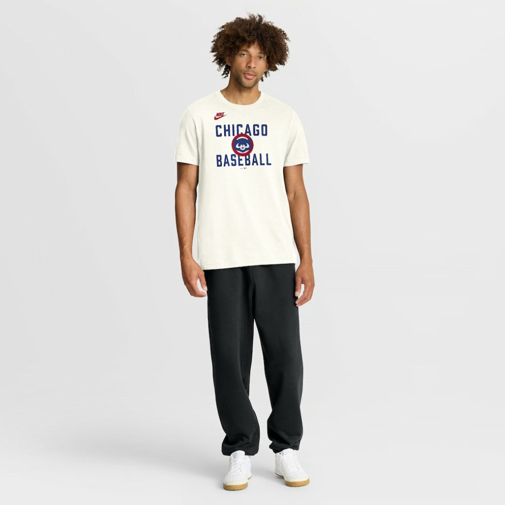 Chicago Cubs Nike Cooperstown Collection ‘70s Inspired T-Shirt - Cream - Nike Lifestyle