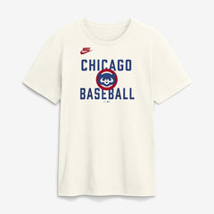Chicago Cubs Nike Cooperstown Collection ‘70s Inspired T-Shirt - Cream - Nike Lifestyle
