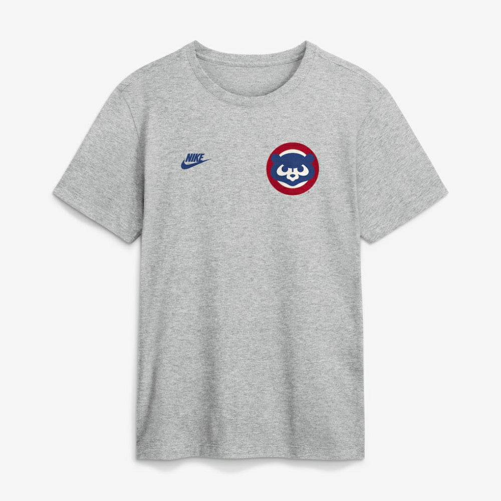 Chicago Cubs Nike Cooperstown 2-Hit T-Shirt - Heather Gray - Nike Lifestyle