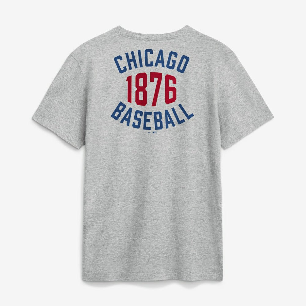 Chicago Cubs Nike Cooperstown 2-Hit T-Shirt - Heather Gray - Nike Lifestyle