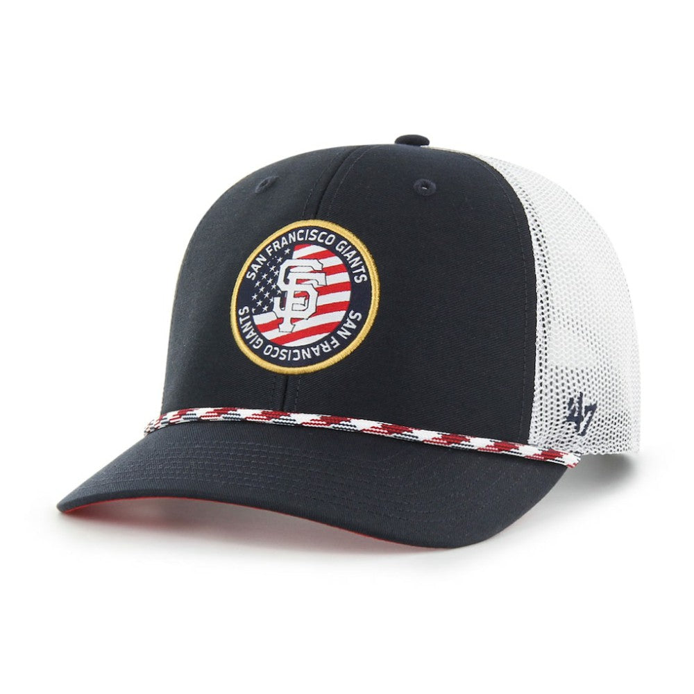 San Francisco Giants '47 Union Patch Trucker Adjustable Hat - Navy - 47 brand Sale