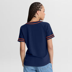 Houston Astros Fanatics Women's Diva Race Ahead Raglan V-Neck T-Shirt - Navy - Fanatics Discount