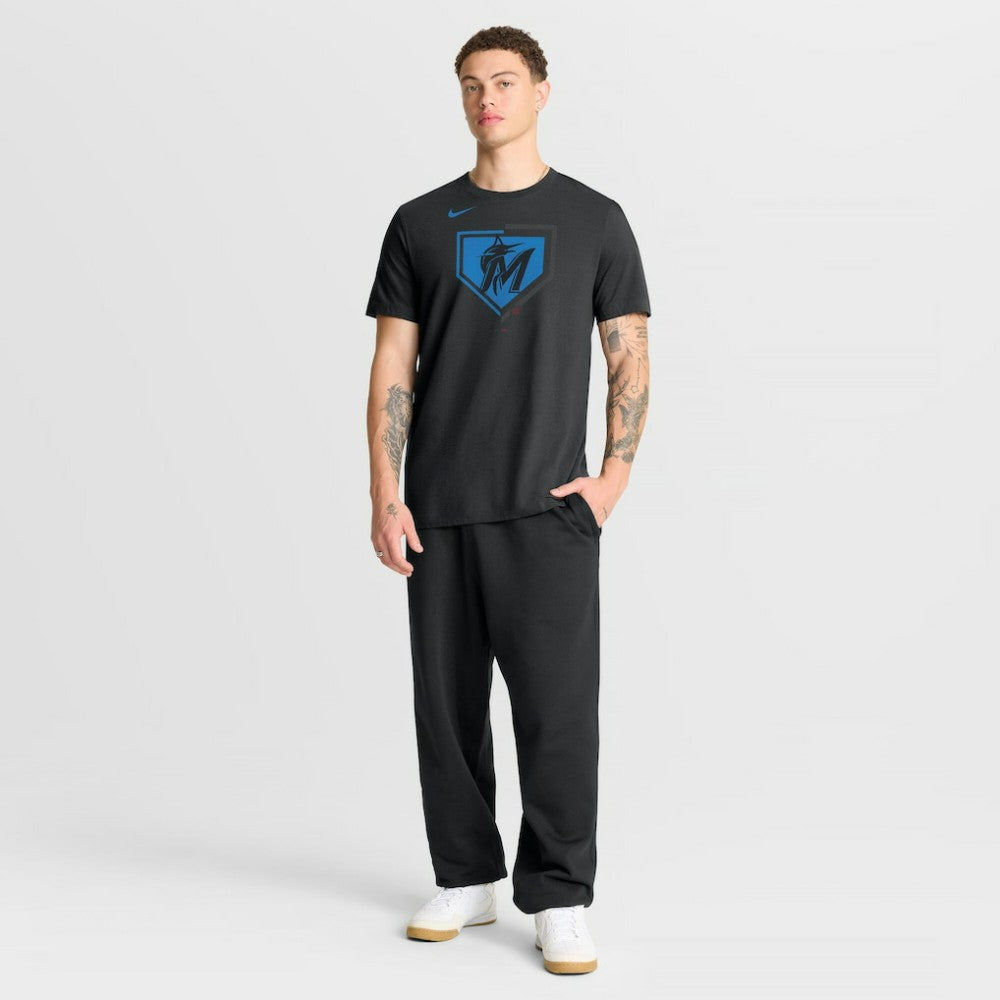 Miami Marlins Nike Icon T-Shirt - Black - Nike Sale