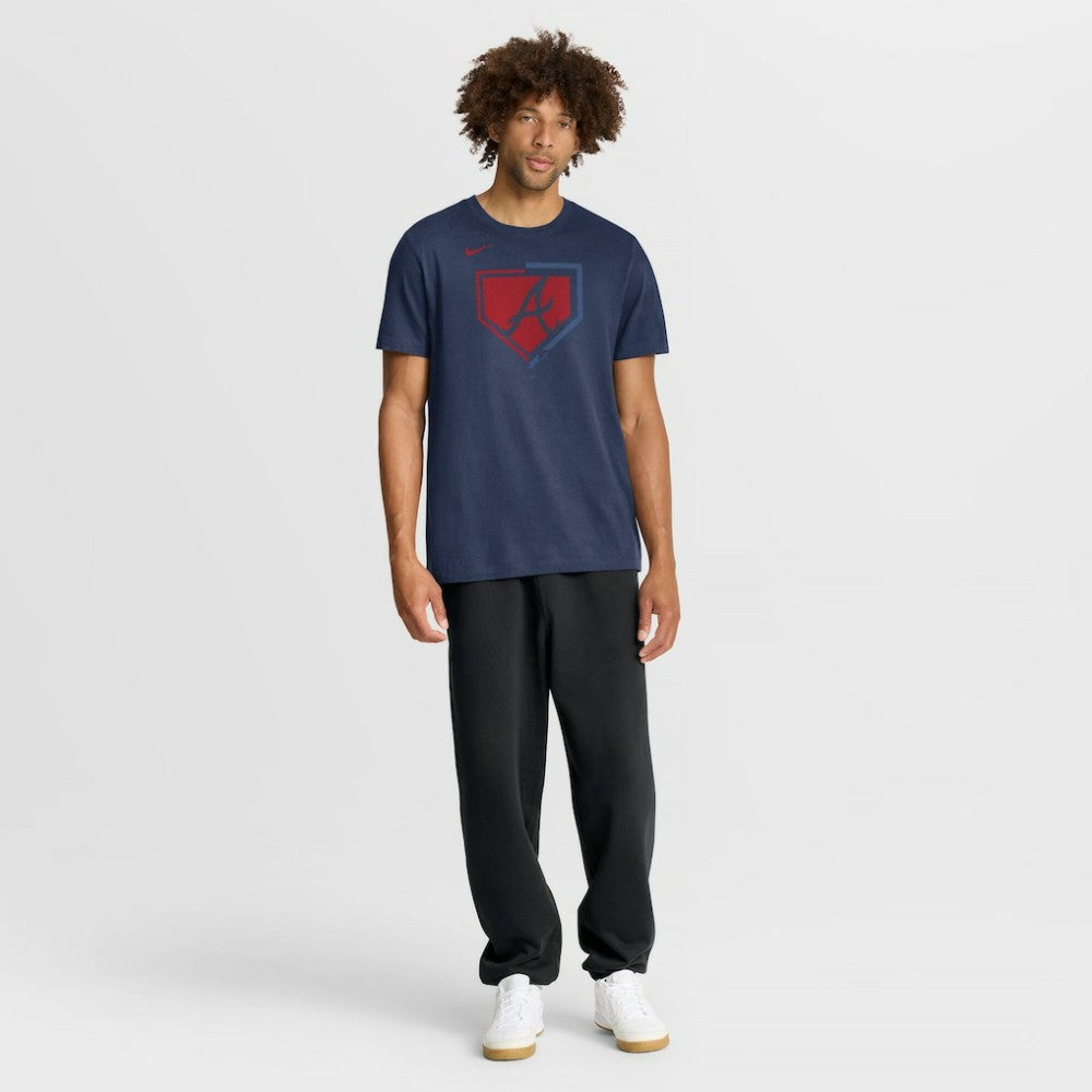 Atlanta Braves Nike Icon T-Shirt - Navy - Nike Online