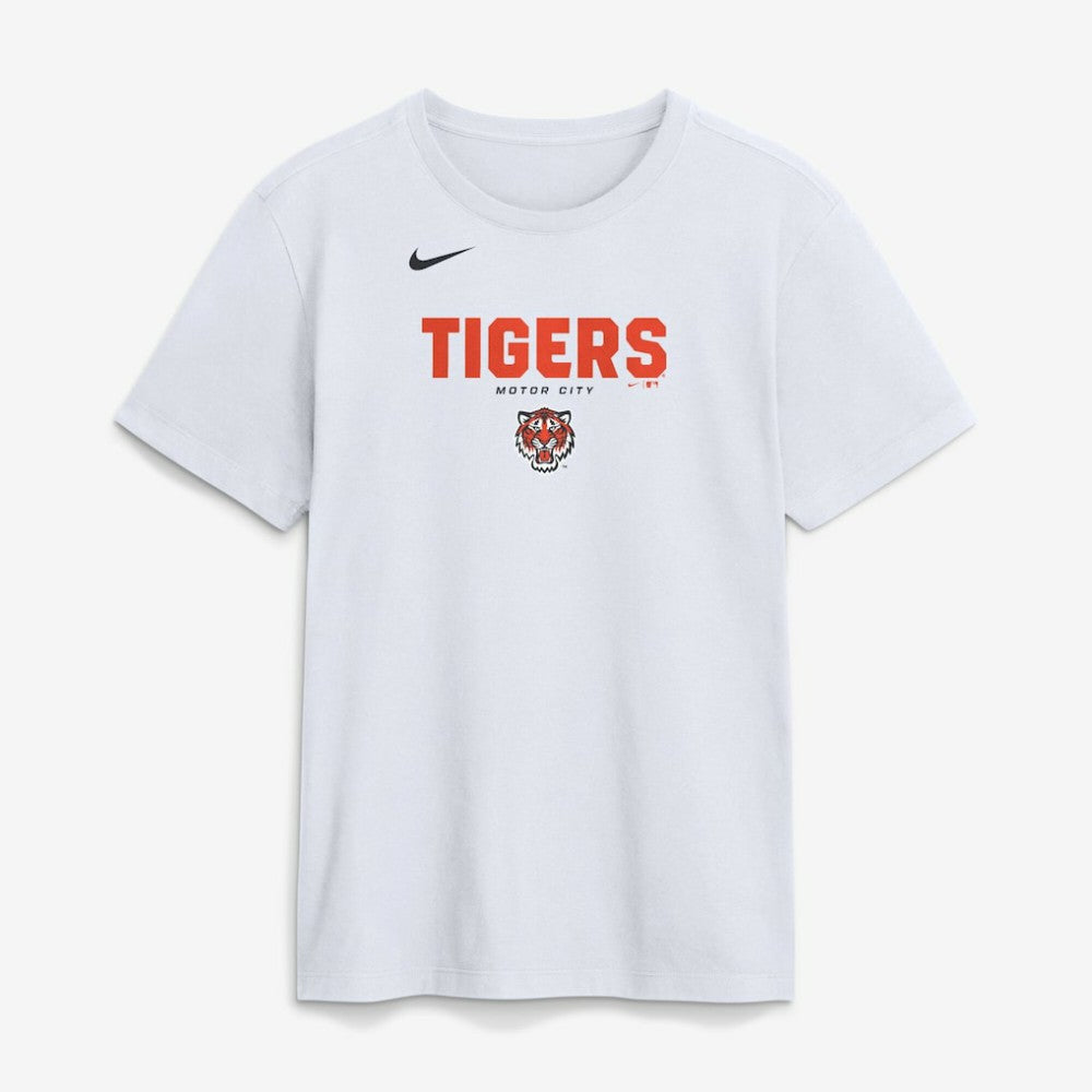 Detroit Tigers Nike Bold Team Name T-Shirt - White - Nike Sale