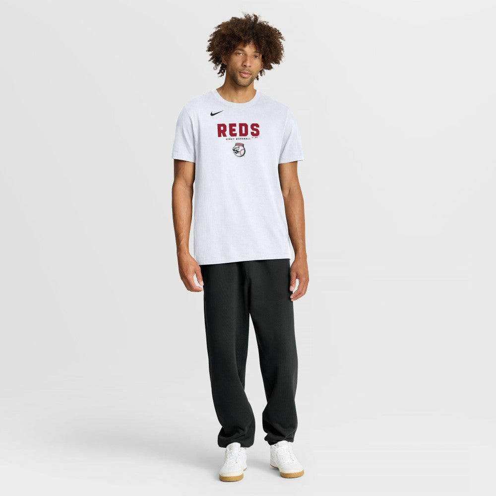 Cincinnati Reds Nike Bold Team Name T-Shirt - White - Nike Sale