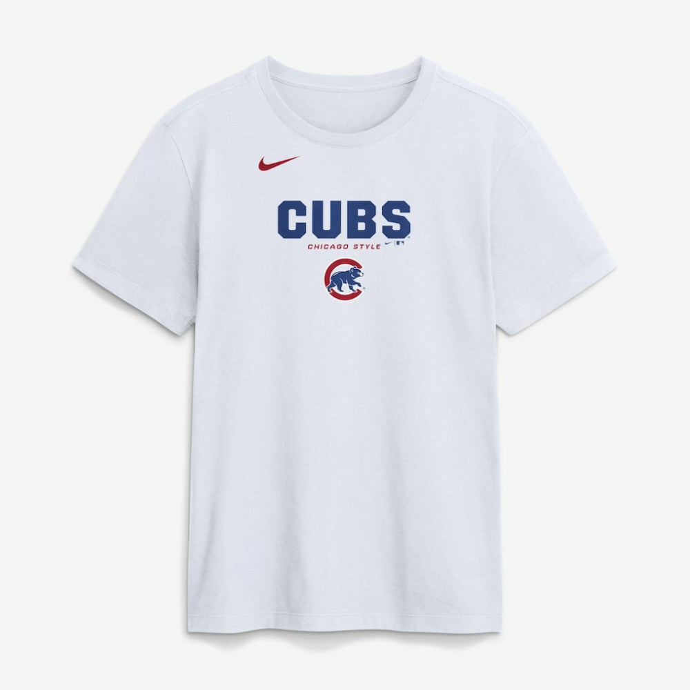 Chicago Cubs Nike Bold Team Name T-Shirt - White - Nike Online