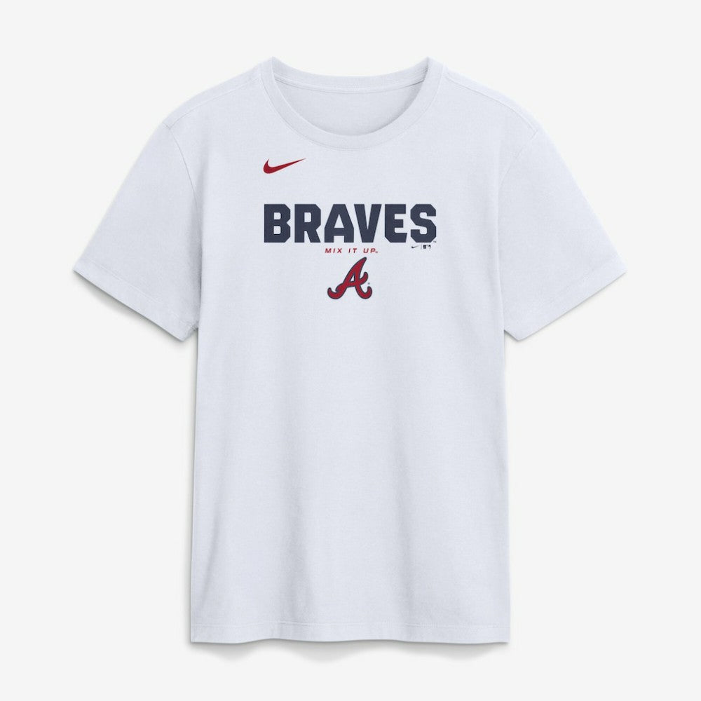 Atlanta Braves Nike Bold Team Name T-Shirt - White - Nike Sale