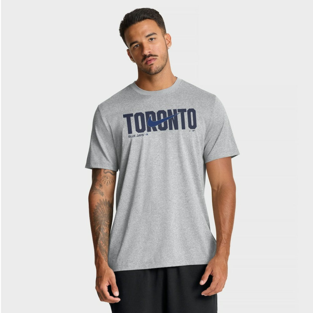 Toronto Blue Jays Nike Swoosh Legend Dri-FIT T-Shirt - Heather Gray - Nike Discount