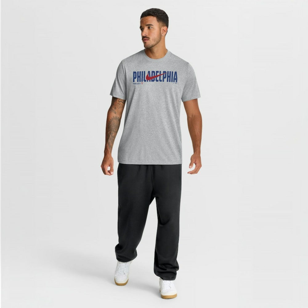Philadelphia Phillies Nike Swoosh Legend Dri-FIT T-Shirt - Heather Gray - Nike Discount