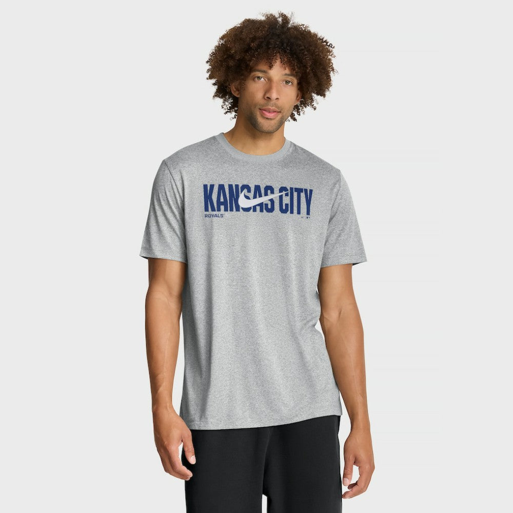 Kansas City Royals Nike Swoosh Legend Dri-FIT T-Shirt - Heather Gray - Nike Lifestyle