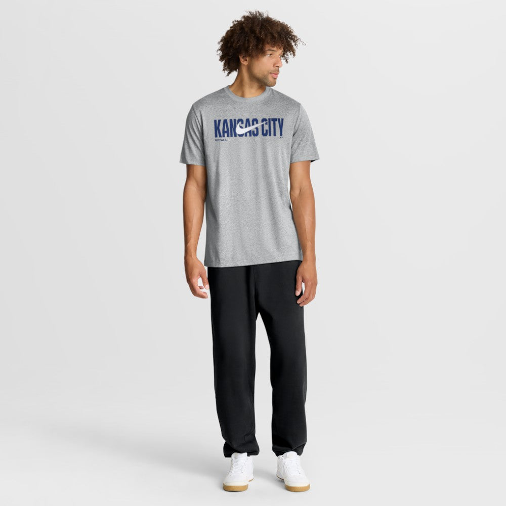 Kansas City Royals Nike Swoosh Legend Dri-FIT T-Shirt - Heather Gray - Nike Lifestyle