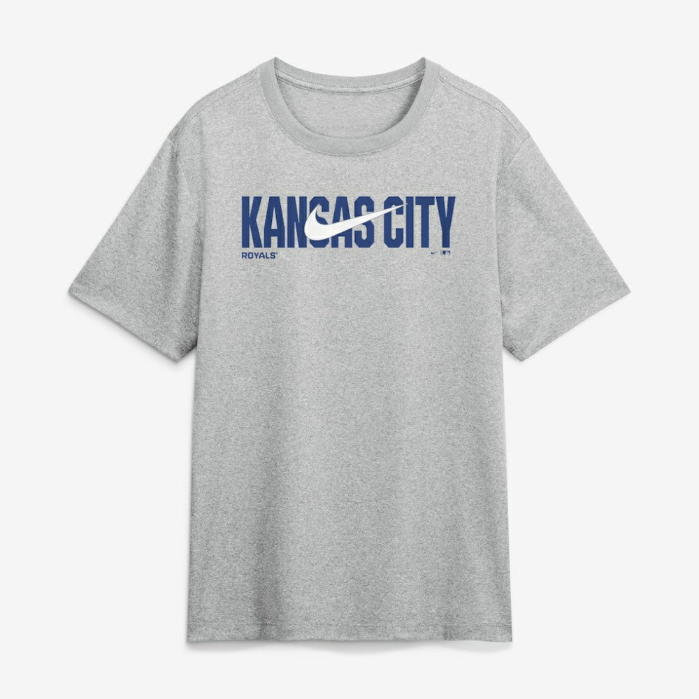 Kansas City Royals Nike Swoosh Legend Dri-FIT T-Shirt - Heather Gray - Nike Lifestyle
