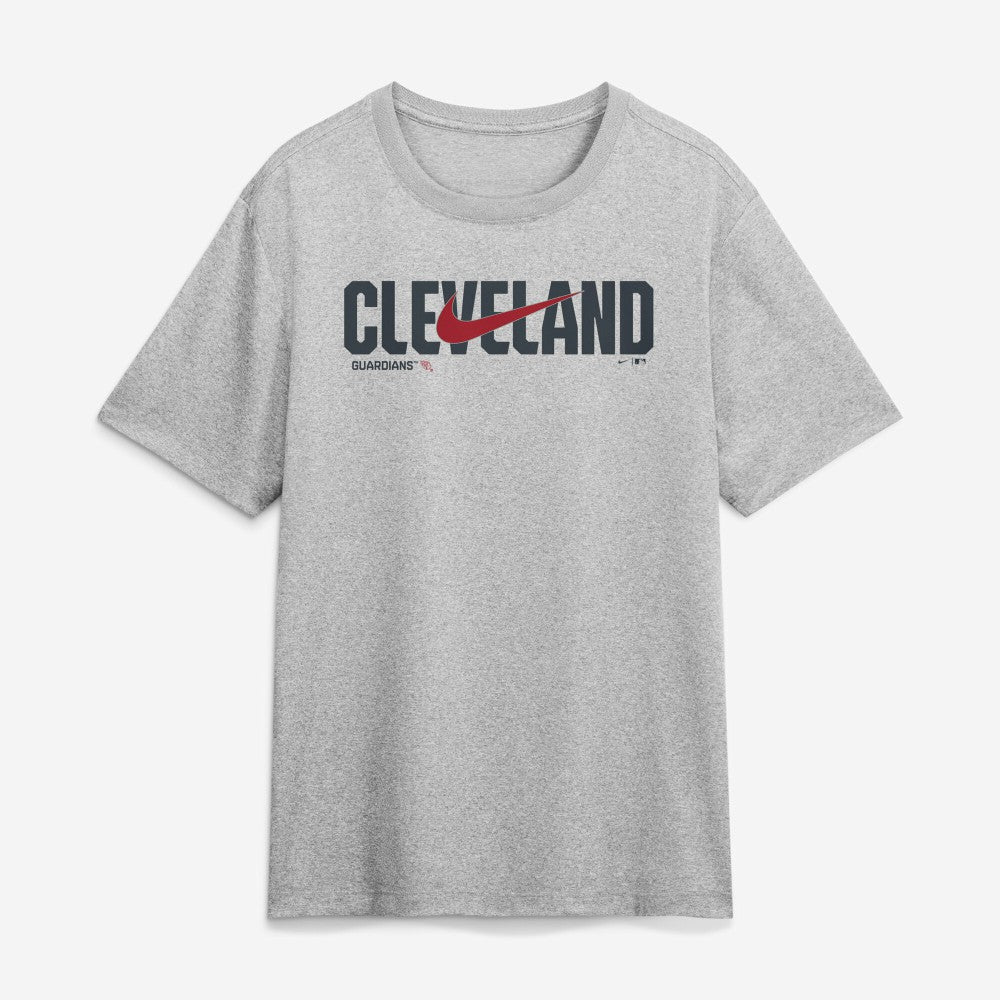Cleveland Guardians Nike Swoosh Legend Dri-FIT T-Shirt - Heather Gray - Nike Sale