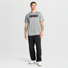 Cincinnati Reds Nike Swoosh Legend Dri-FIT T-Shirt - Heather Gray - Nike Discount