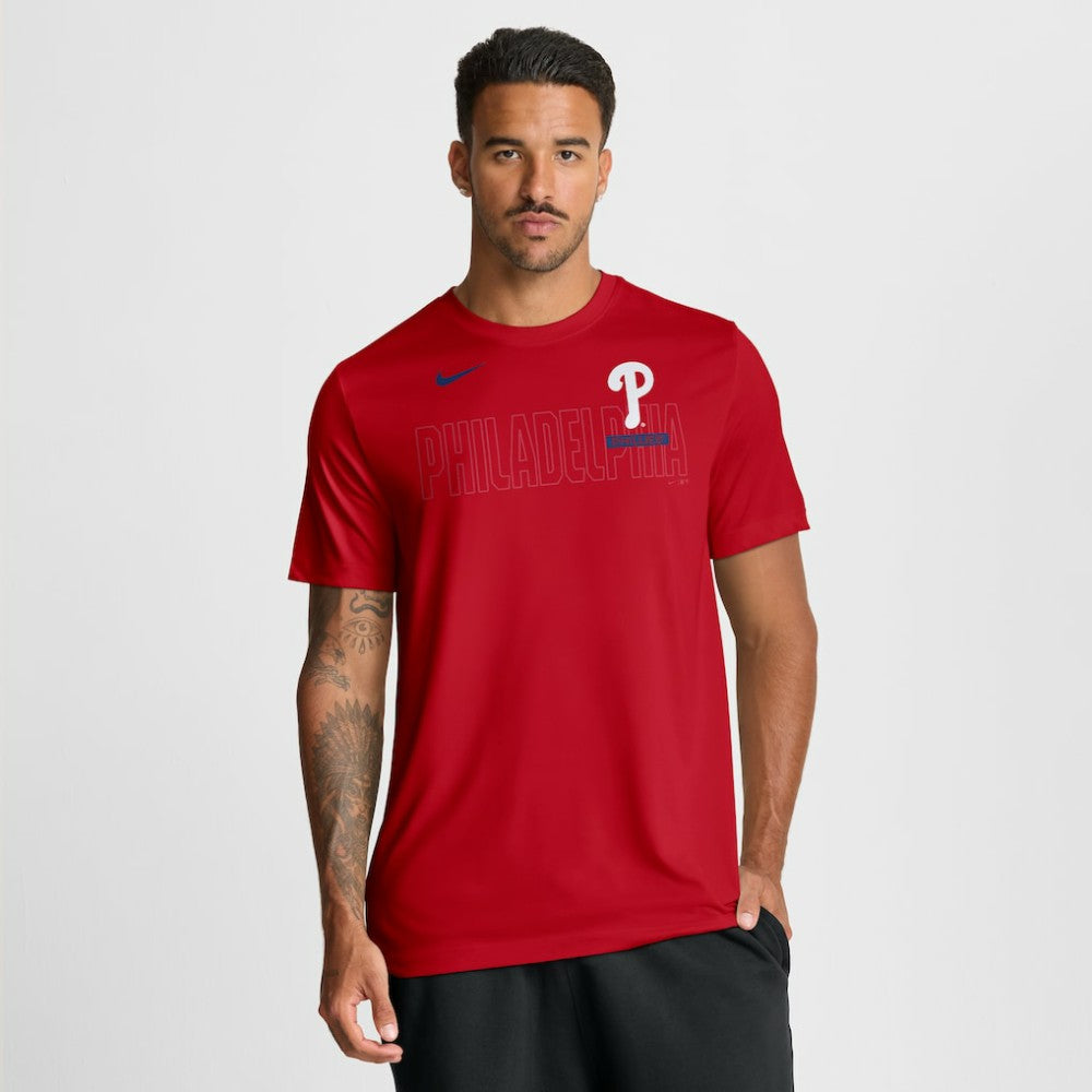 Philadelphia Phillies Nike Knockout Team Legend Dri-FIT T-Shirt - Red - Nike Lifestyle
