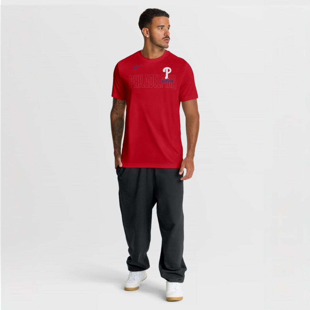 Philadelphia Phillies Nike Knockout Team Legend Dri-FIT T-Shirt - Red - Nike Lifestyle