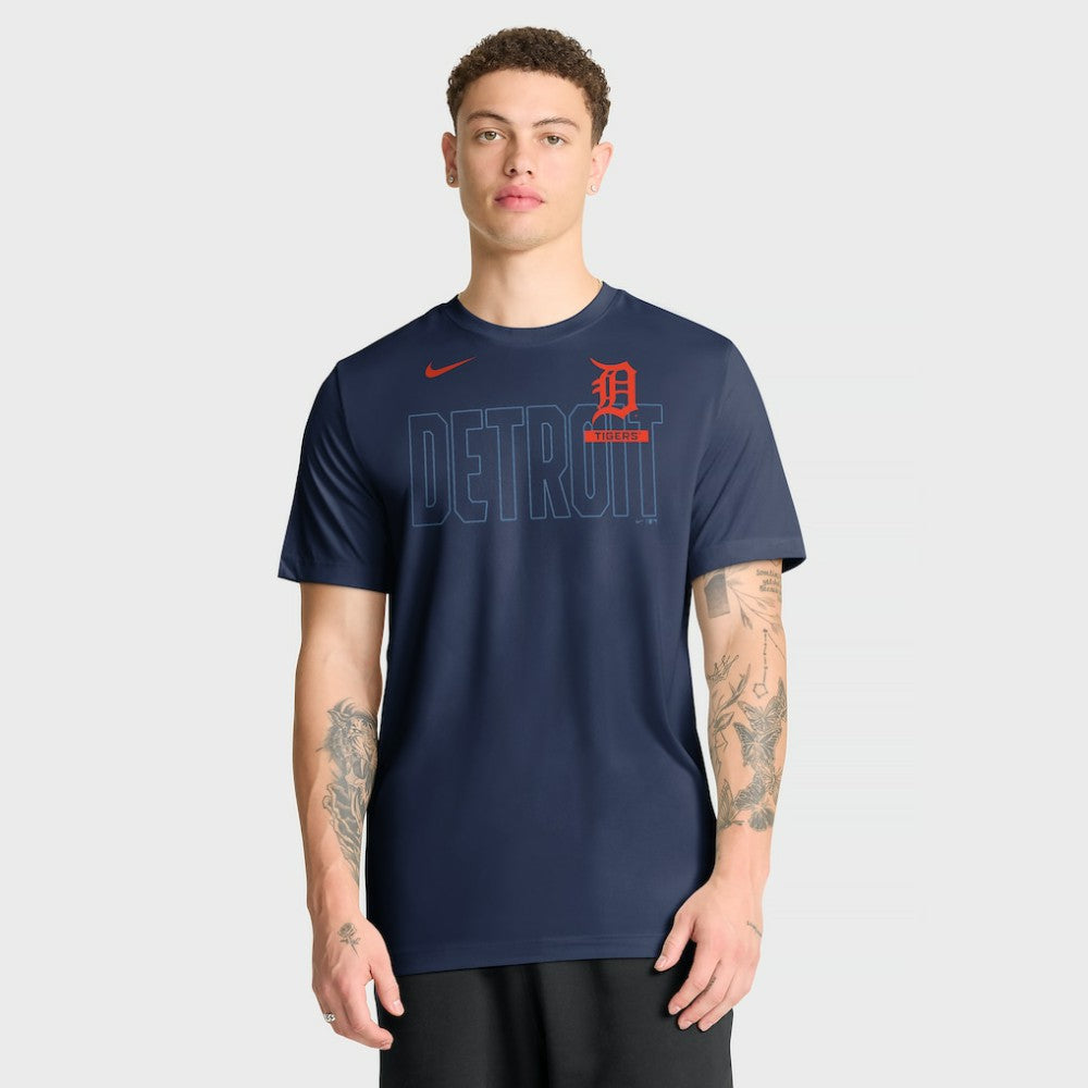 Detroit Tigers Nike Knockout Team Legend Dri-FIT T-Shirt - Navy - Nike Sale