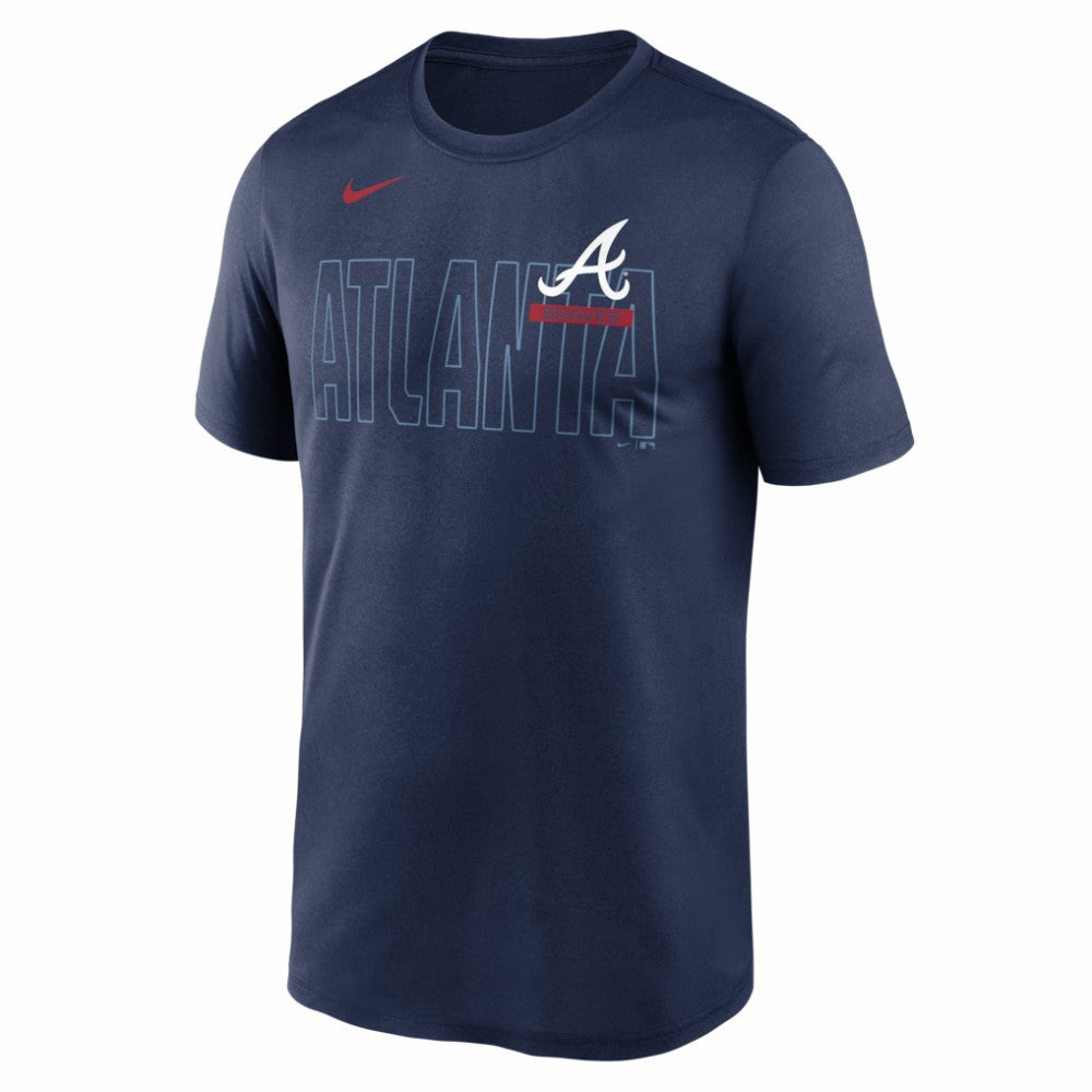 Atlanta Braves Nike Knockout Team Legend Dri-FIT T-Shirt - Navy - Nike Discount