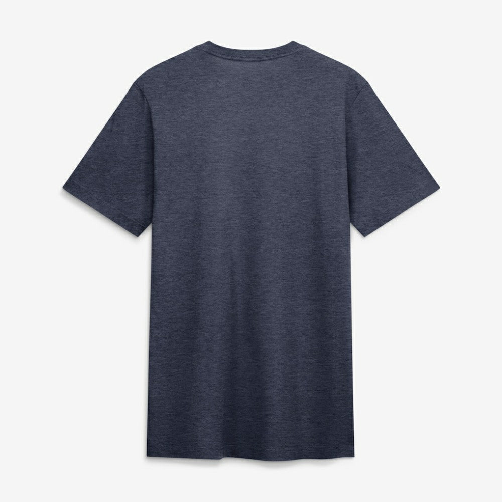 Atlanta Braves Nike Stacked Tri-Blend T-Shirt - Heather Navy - Nike on Sale