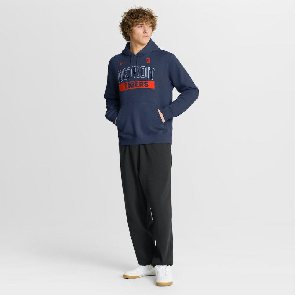 Detroit Tigers Nike Primetime Club Hoodie - Navy - Nike Lifestyle